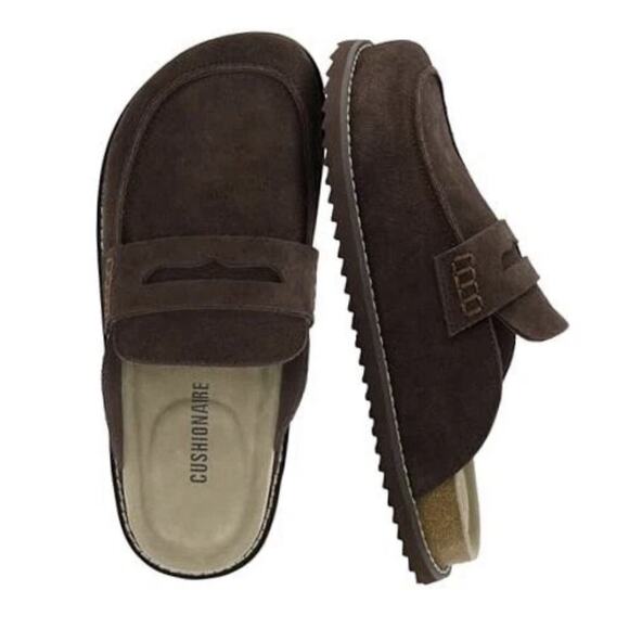 Wally Loafer-Style Suede Clogs for Men Sz 9, Slip-On Backless (NWB)